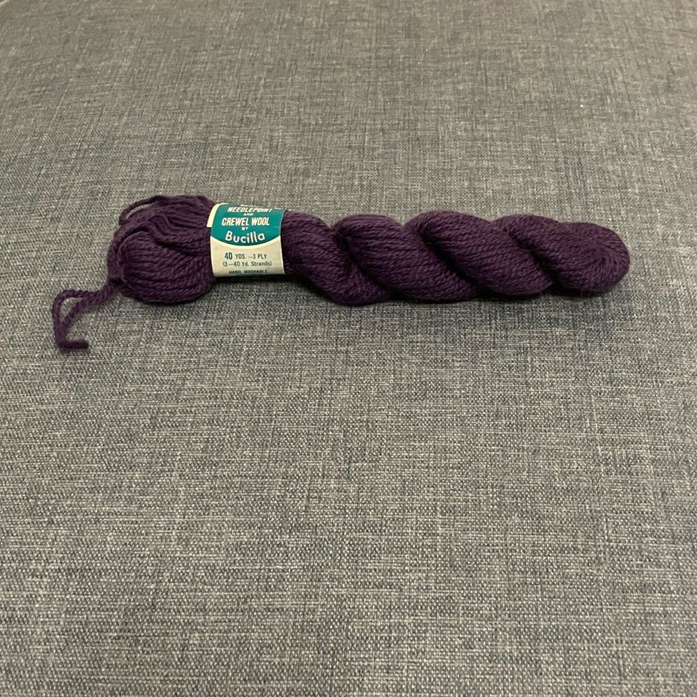 Purple Needlepoint Thread Yarn